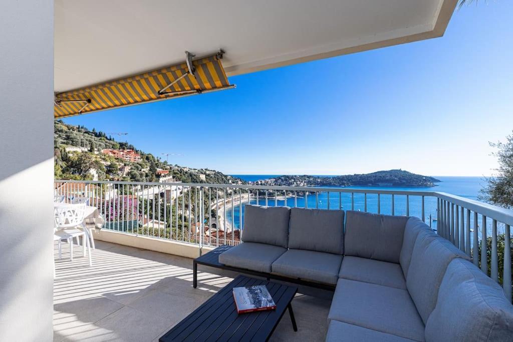Villefranche Sur Mer:Appartement-villa, Vue mer, jardin, parking. Buitenkant foto
