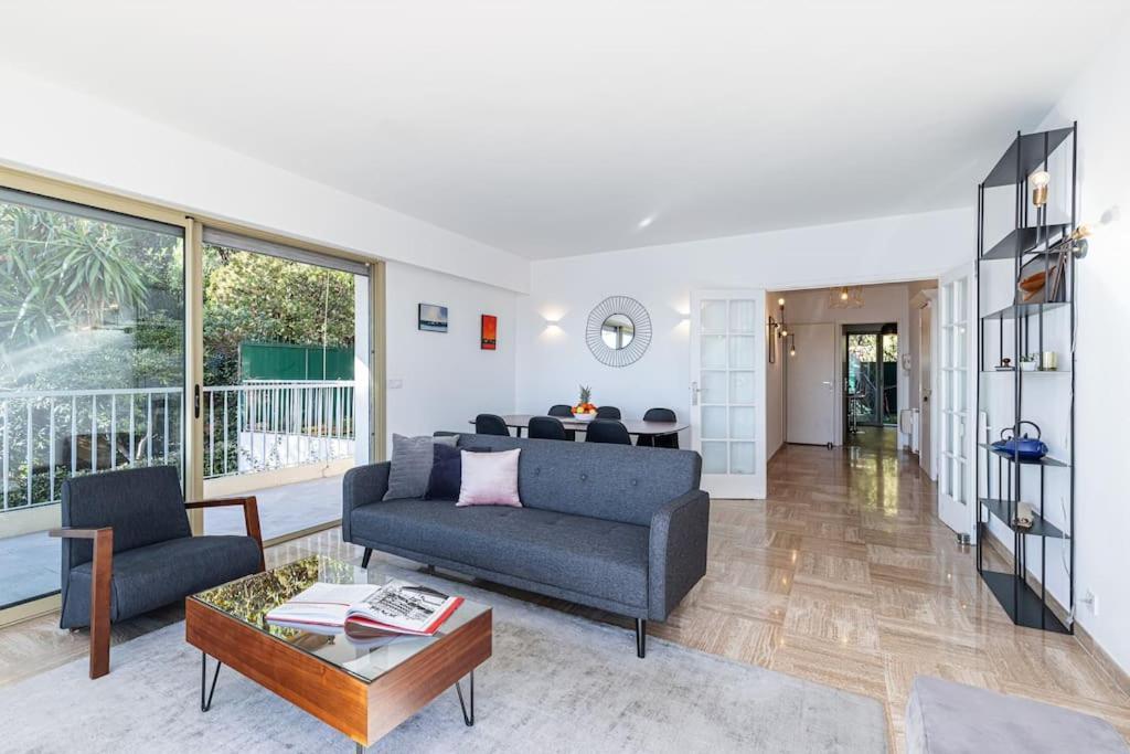 Villefranche Sur Mer:Appartement-villa, Vue mer, jardin, parking. Buitenkant foto